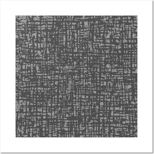 Fibre Mesh Pattern (Grey) Posters and Art